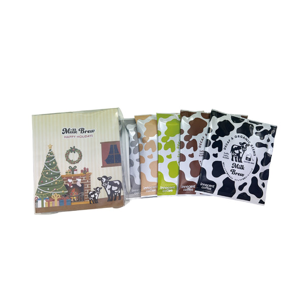 【年末セール】クリスマス ミルクブリューコーヒーバッグ5種お試しセット