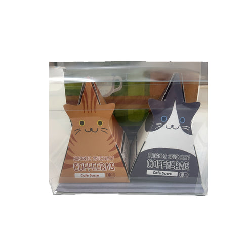 【新商品】12月10日~ 猫はいつだってかわいい 猫テトラ オーガニック スペシャルティコーヒー コーヒーバッグ 3パック入り