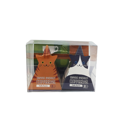 【新商品】12月10日~ 猫はいつだってかわいい 猫テトラ オーガニック スペシャルティコーヒー コーヒーバッグ 3パック入り