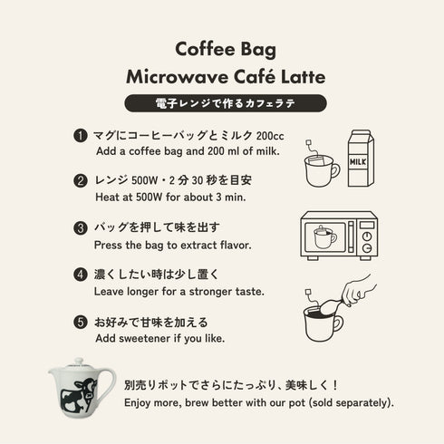 【熨斗カスタマイズ専用】ミルクブリュー マグ&コーヒーバッグ ギフトセット