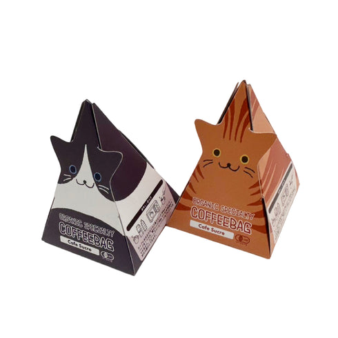 【新商品】12月10日~ 猫はいつだってかわいい 猫テトラ オーガニック スペシャルティコーヒー コーヒーバッグ 3個入