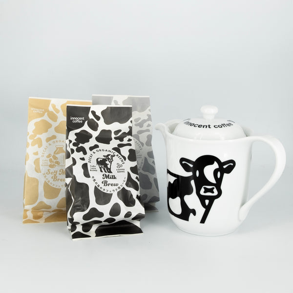 ミルクブリュー ポット&豆3種 ギフトセット